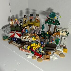 Assorted Playmobil Toy Set with Figures and Accessories
